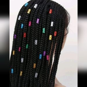 120 Piece Multicolor Hair Rings